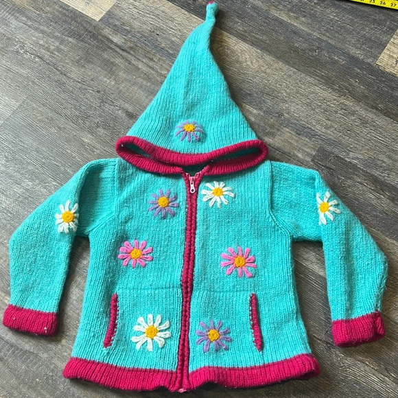 little cotton dress Other - 🧚 Beautiful vintage jacket zipper sweater with pockets handmade